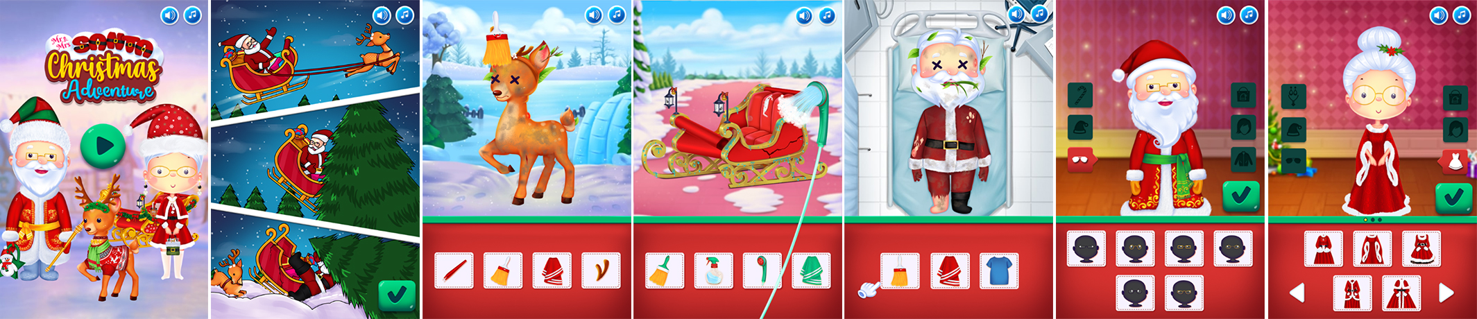 Mr and Mrs Santa Christmas Adventure [Phaser 3, HTML5] - 1